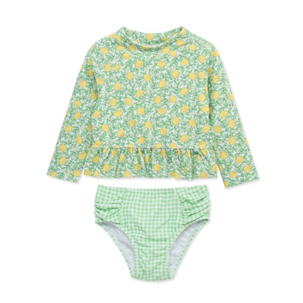 LITTLE ME NIÑA VESTIDO DE BAÑO LEMON 2PCS GREEN