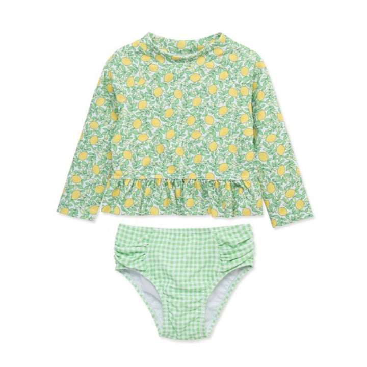 LITTLE ME NIÑA VESTIDO DE BAÑO LEMON 2PCS GREEN