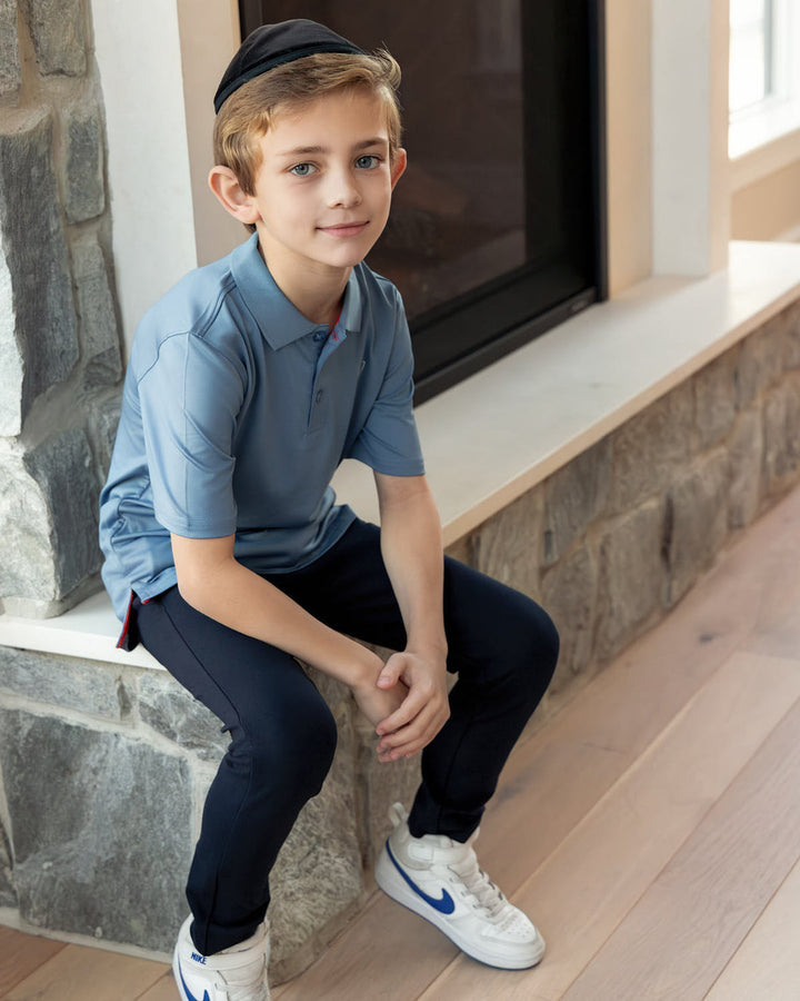 MEMOI NIÑO POLO SHORT SLEEVE INFINITY