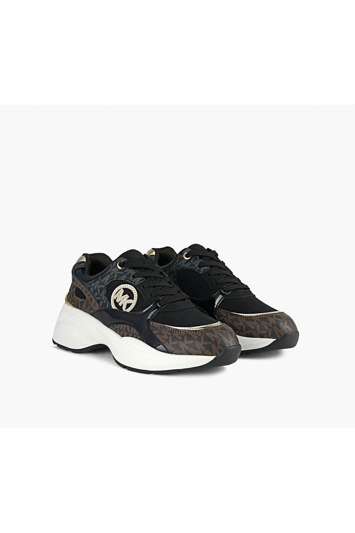 MICHAEL KORS NIÑA ZAPATILLA ZUMA BLACK /BROWN