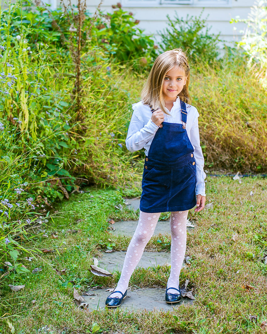 MEMOI NIÑA MEDIAS LARGAS BLOSSOM WHITE