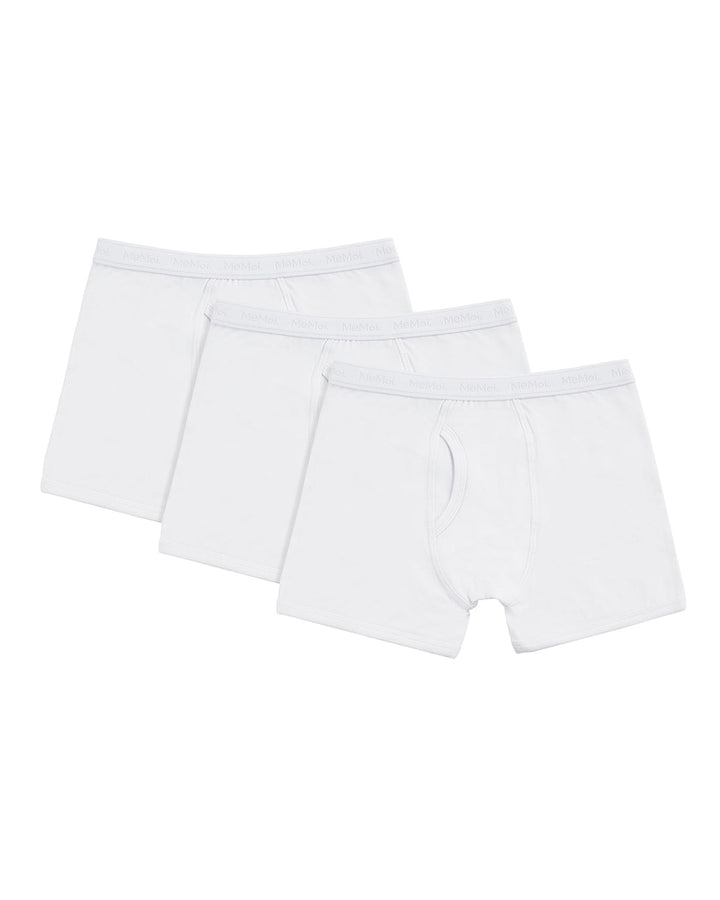 MEMOI NIÑO BOXER 3 PAIR WHITE