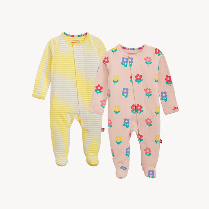 MAGNETIC ME BEBE NIÑA PIJAMA 2 PACK MULTI FLORAL