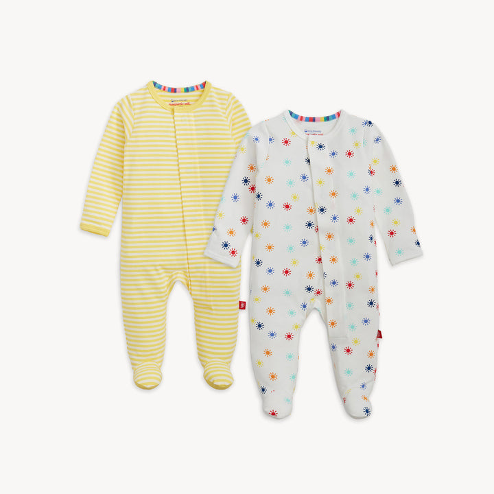 MAGNETIC ME BEBE NIÑA PIJAMA 2 PACK MULTI SUNBUR YELLOW