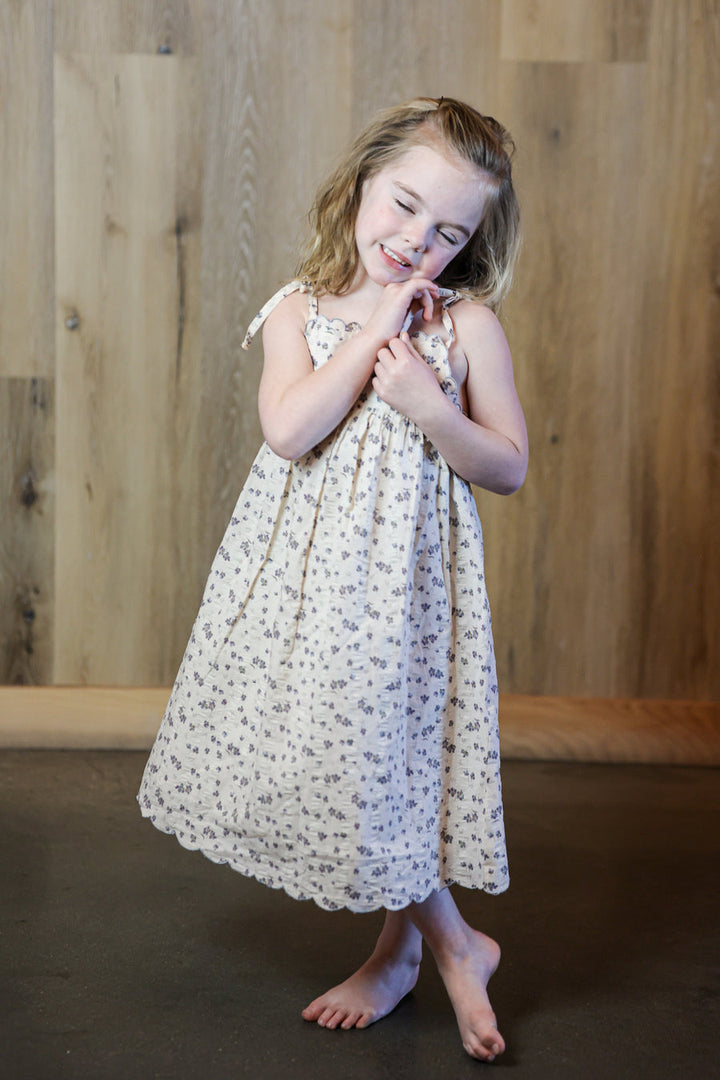 MANIERE NIÑA VESTIDO TEXTURED PRINTED SAND