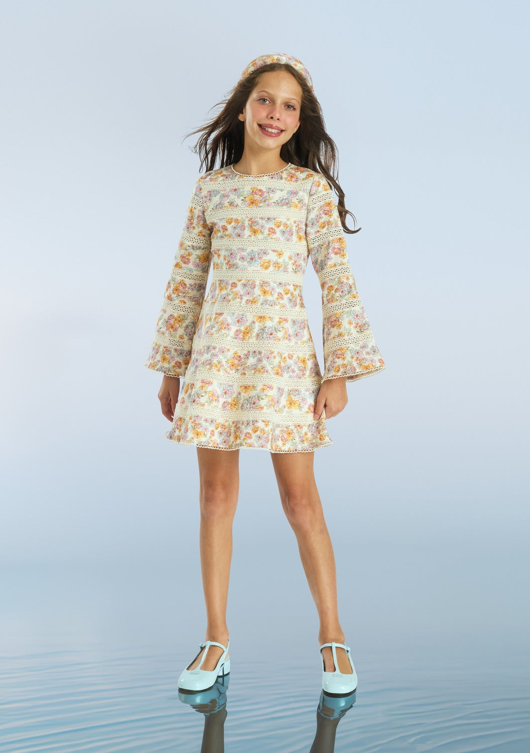 Marlo Vestido Posie Mini Floral para Niña