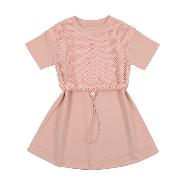 MANIERE NIÑA VESTIDO MESH SPORT SHORT SLEEVE MAUVE