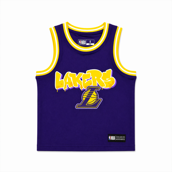 FANATICS NIÑO CONJ. DE SHORT NBA LAKERS S/M PURPLE