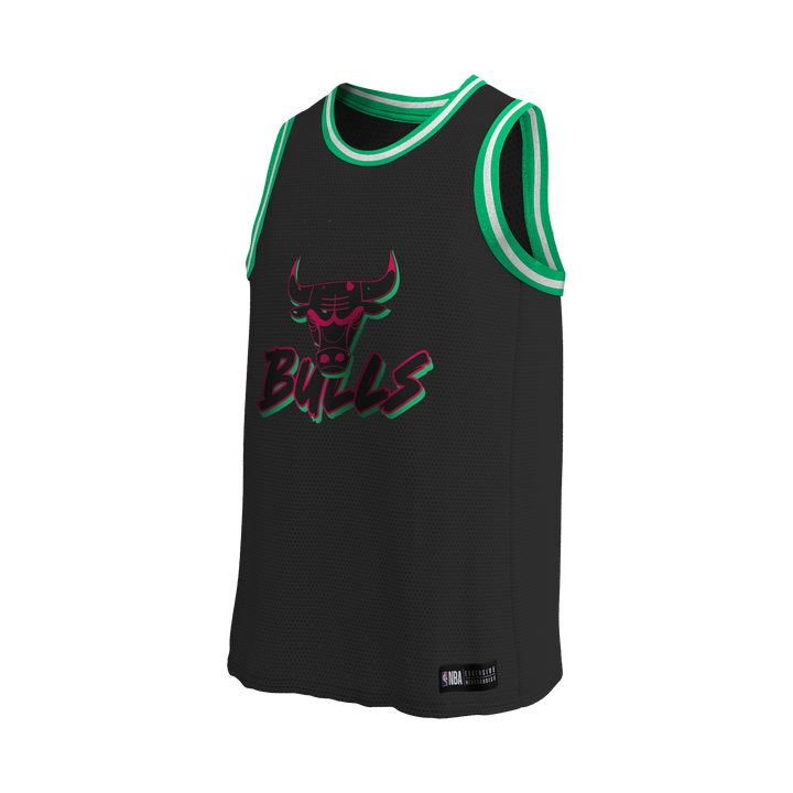 FANATICS NIÑO TSHIRT S/M NBA BULLS WHITE BOUNCE PARTY