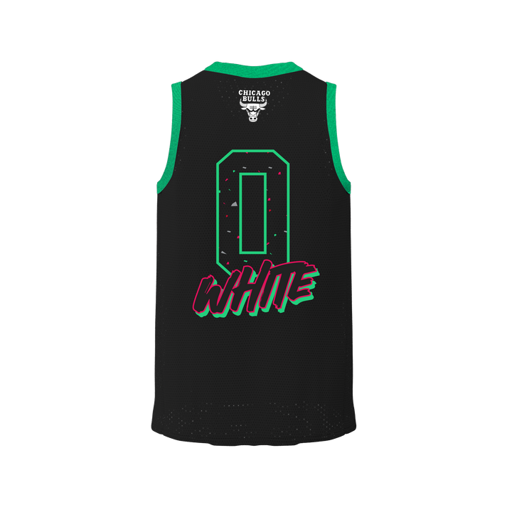 FANATICS NIÑO TSHIRT S/M NBA BULLS WHITE BOUNCE PARTY
