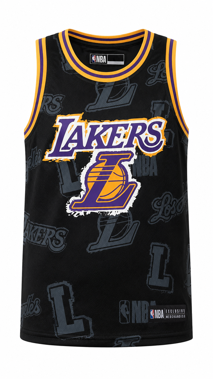FANATICS NIÑO TSHIRT NBA LAKERS BLACK