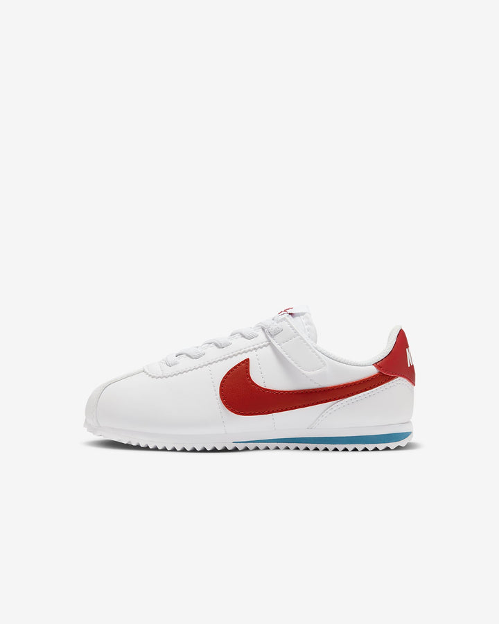 NIKE NIÑO ZAPATILLA KIDS CORTEZ EASYON BPV WHT/VARSITY RED/BLU