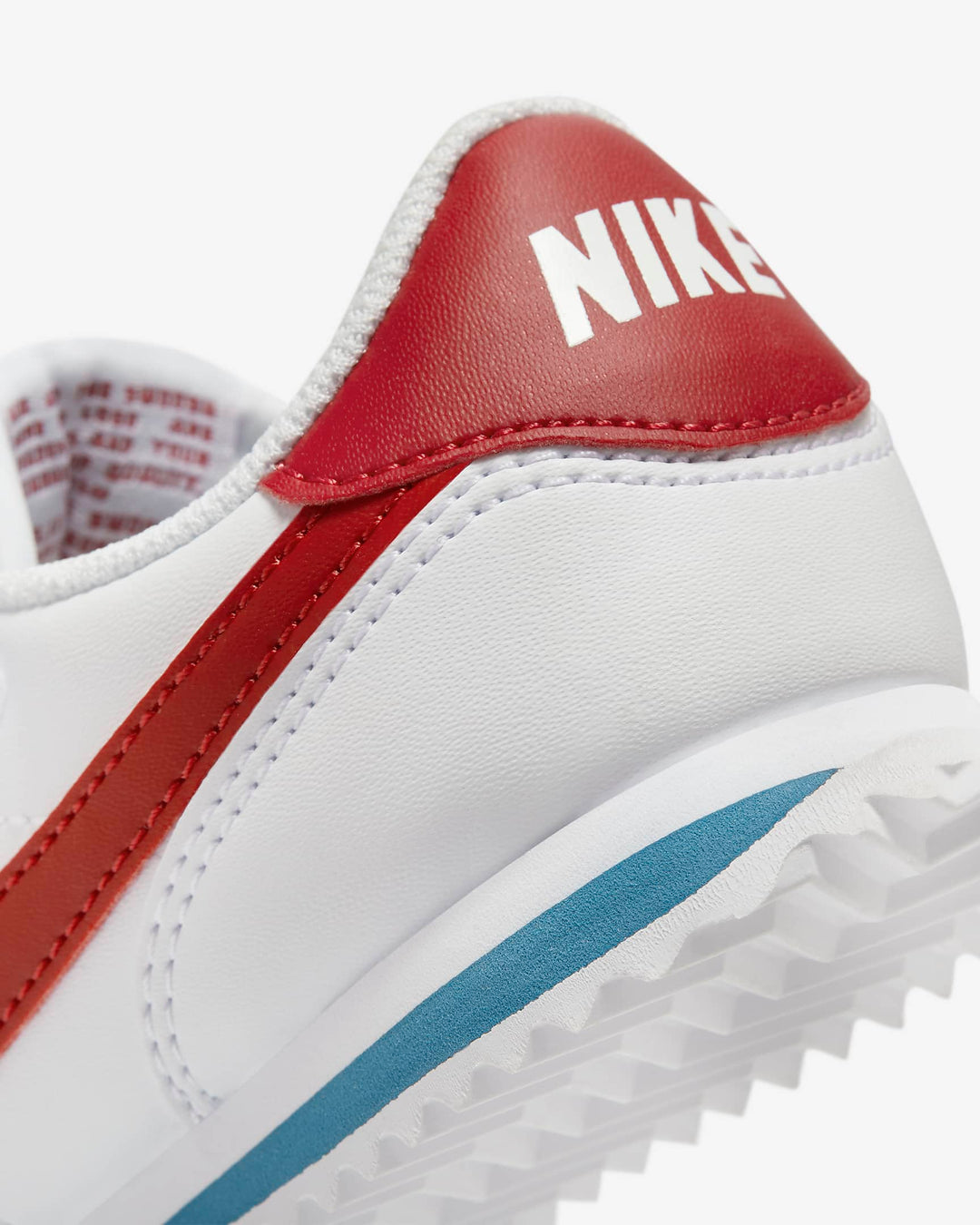NIKE NIÑO ZAPATILLA KIDS CORTEZ EASYON BPV WHT/VARSITY RED/BLU