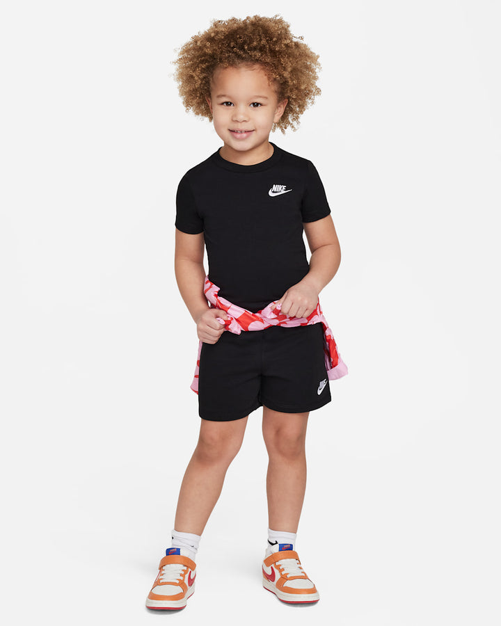 NIKE NIÑO CONJ. DE SHORT NKN CLUB LBR KNIT BLACK/WHITE