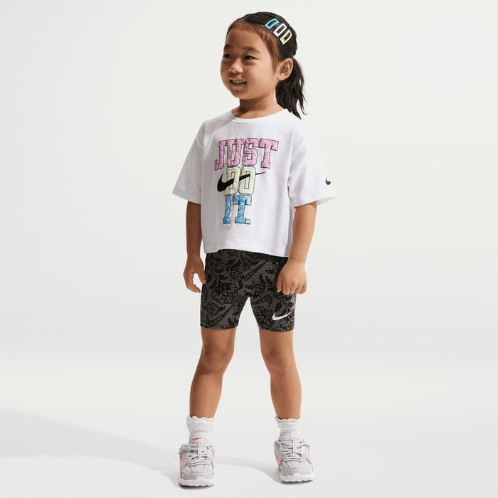 NIKE NIÑA CONJ. DE SHORT NKG LACE IT UP BIKE BLACK