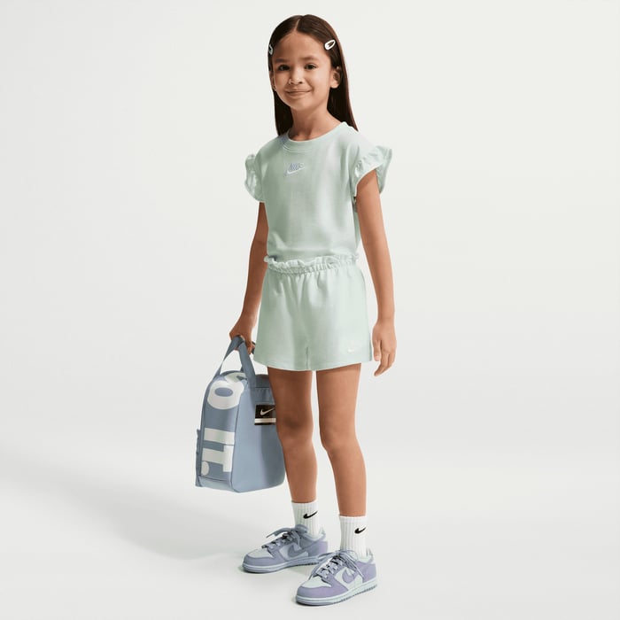 NIKE NIÑA CONJ. DE SHORT NKG FRENCH TERRY BARELY GREEN
