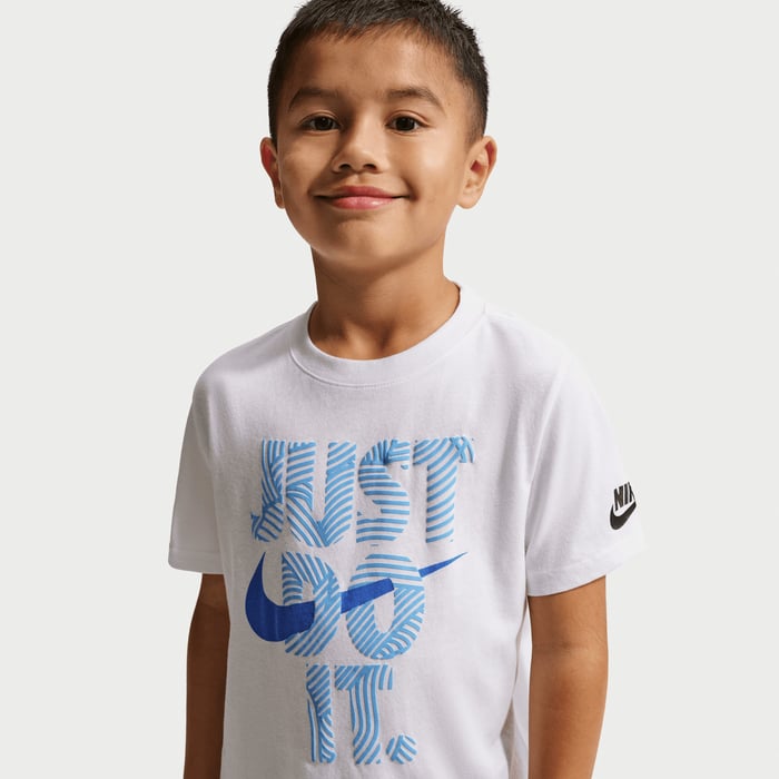 NIKE NIÑO TSHIRT NKB IN THE ZONE GRAPHIC WHITE