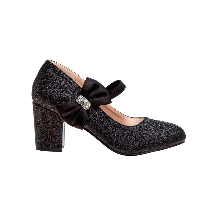 BADGLEY MISCHKA NIÑA SANDALIA BLK GLITTER