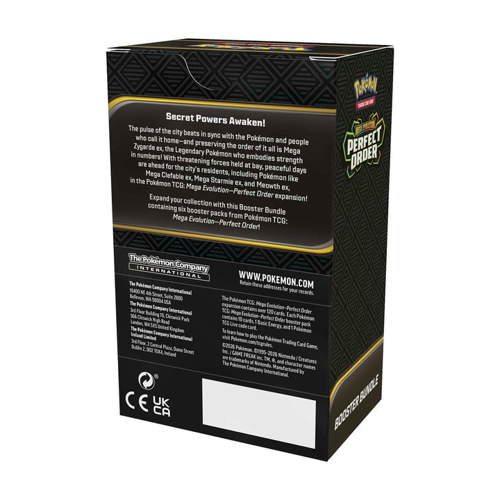 POKEMON MEGA EVOLUTION PERFECT ORDER EXPANSION BOOSTER BUNDLE