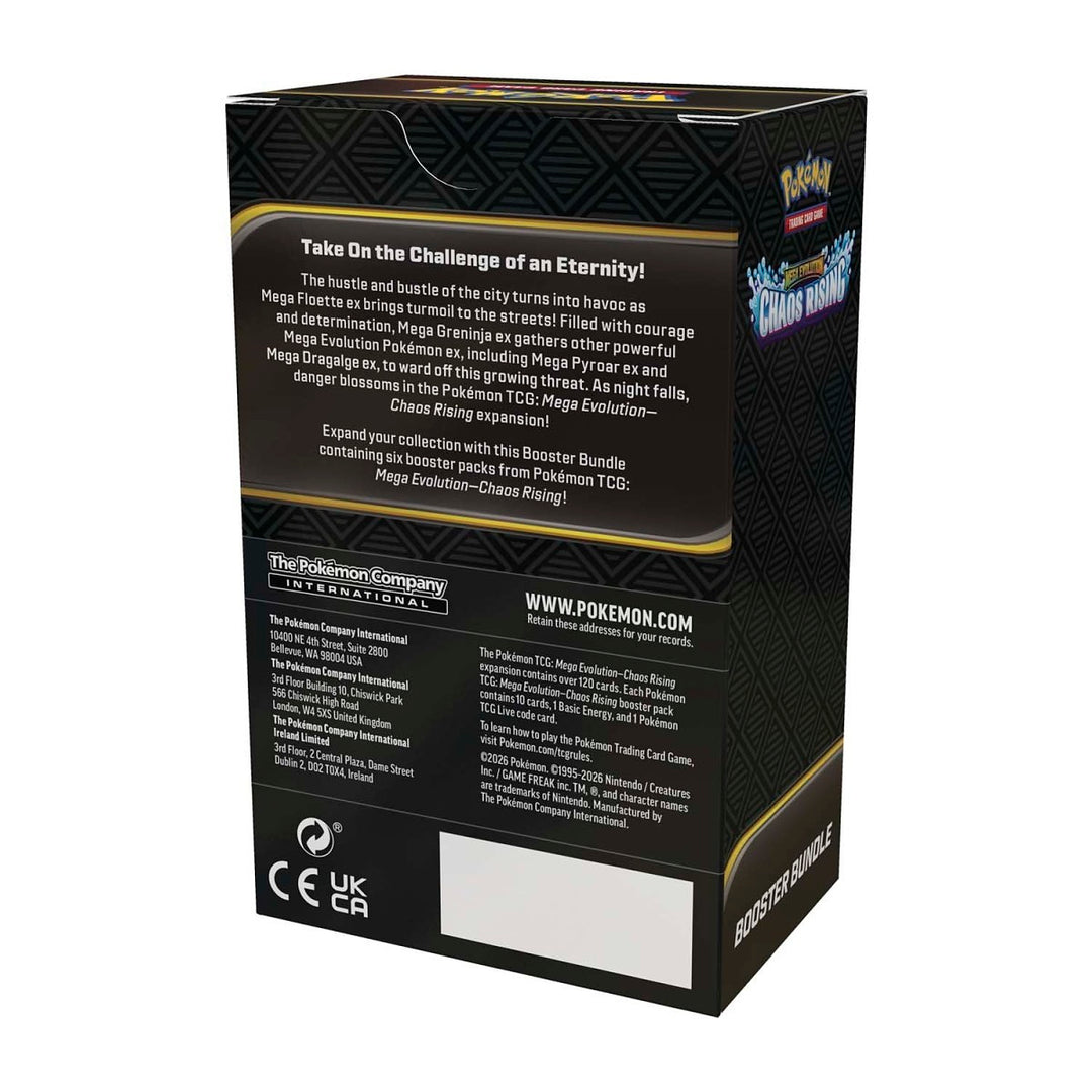 POKEMON MEGA EVOLUTION CHAOS RISING EXPANSION BOOSTER BUNDLE