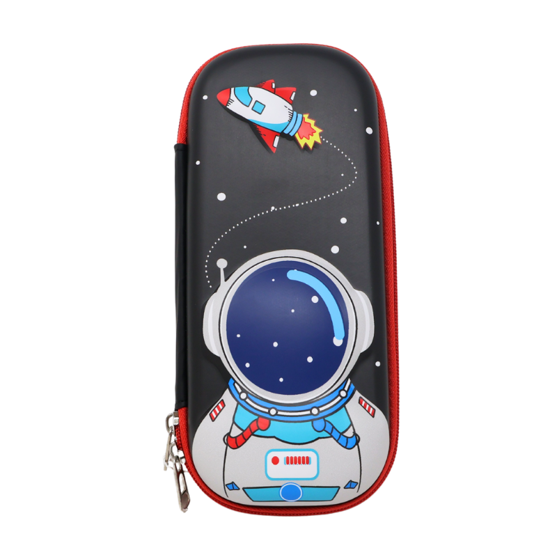 Wolfy Cartuchera Pencil Case Space Rocket Azul Marino