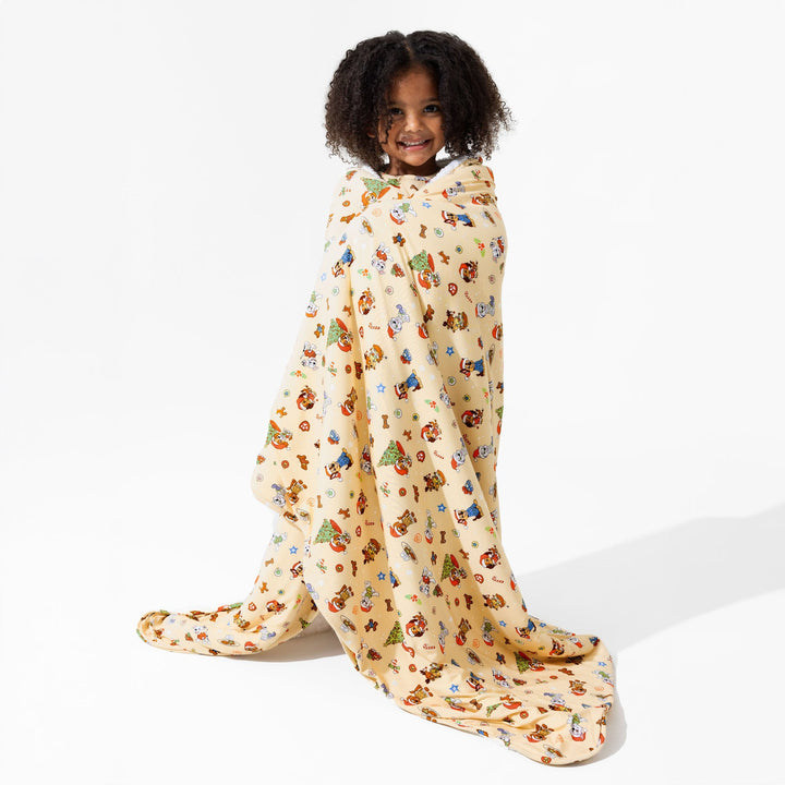 BELLABU BEAR FRAZADA PAW PATROL JINGLE PAWS BAMBOO SHERPA