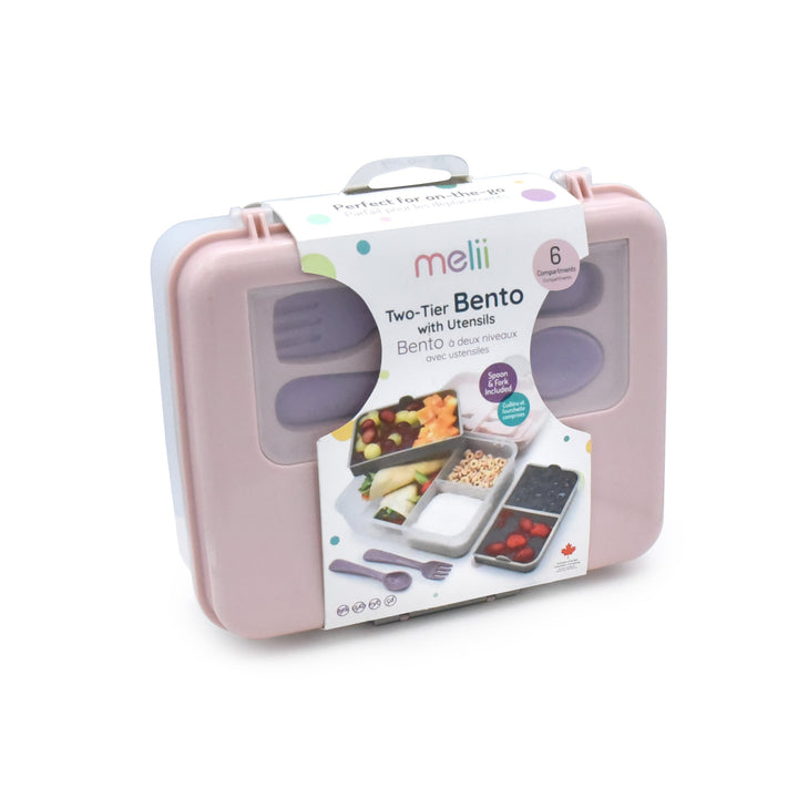 MELII VASIJA DE 2 NIVELES BENTO PINK/PURPLE/GREY