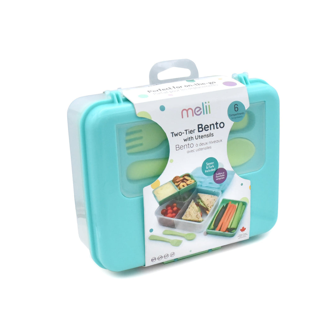 MELII VASIJA DE 2 NIVELES BENTO BLUE/MINT/LIME