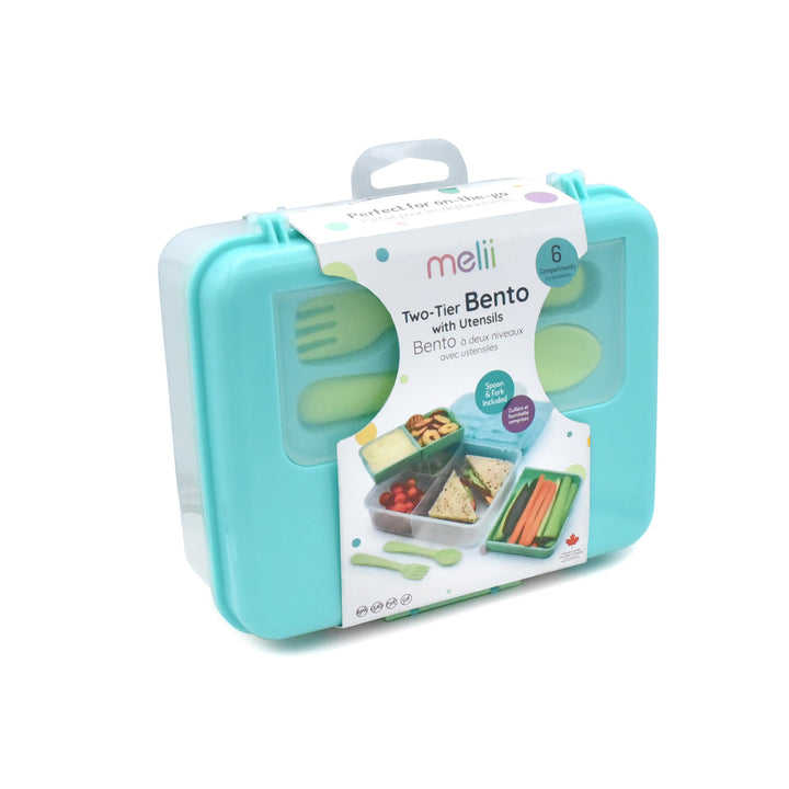 MELII VASIJA DE 2 NIVELES BENTO BLUE/MINT/LIME