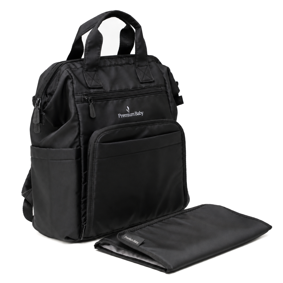 PREMIUM BABY BOLSA PAÑALERA CLARA NEGRO