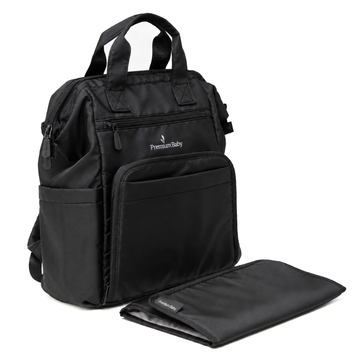 PREMIUM BABY BOLSA PAÑALERA CLARA NEGRO