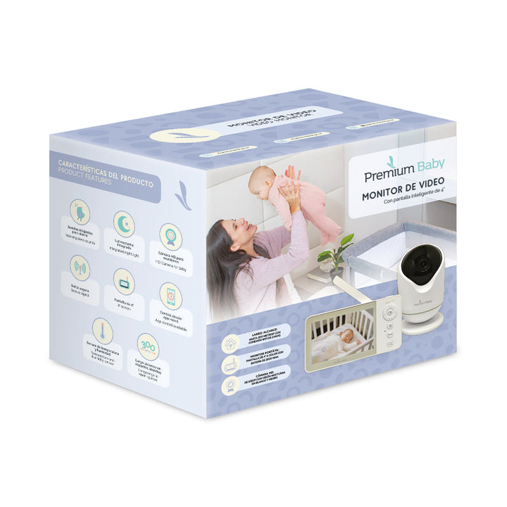 PREMIUM BABY CAMARA DE VIDEO PARA BEBE 4"CON APLICACION WIFI