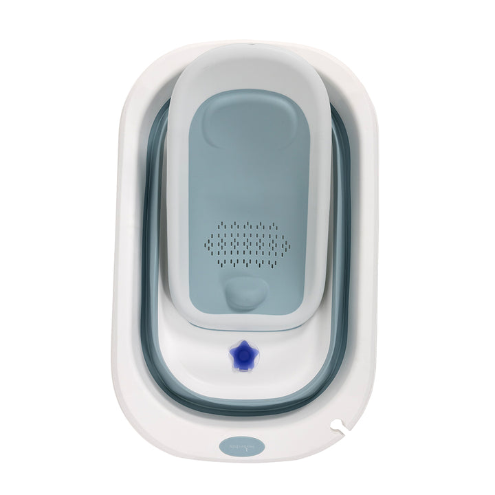 PREMIUM BABY TINA PLEGABLE CON REDUCTOR AZUL