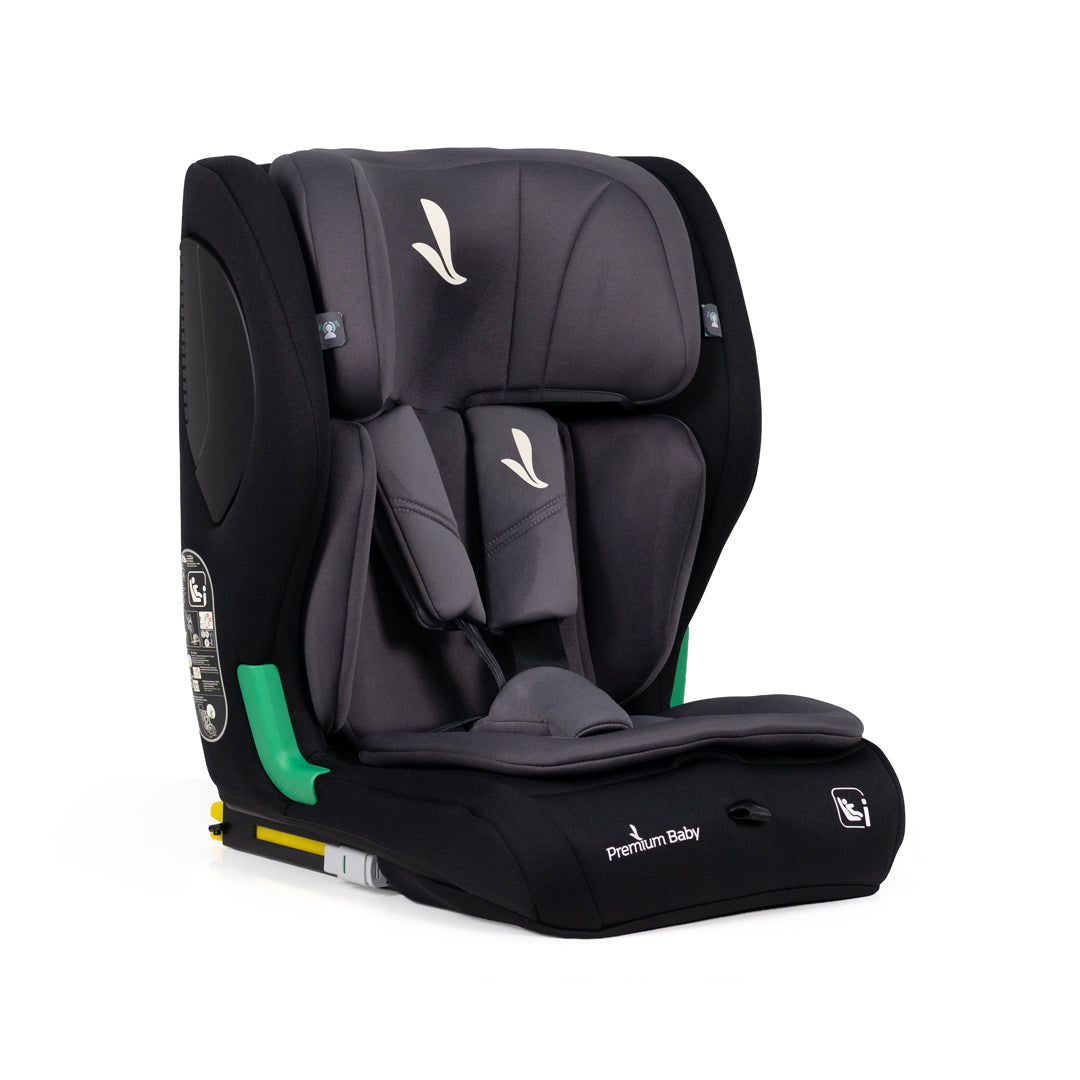 PREMIUM BABY SILLA DE CARRO PARA BEBE AURA ISOFIX NEGRO/GRIS