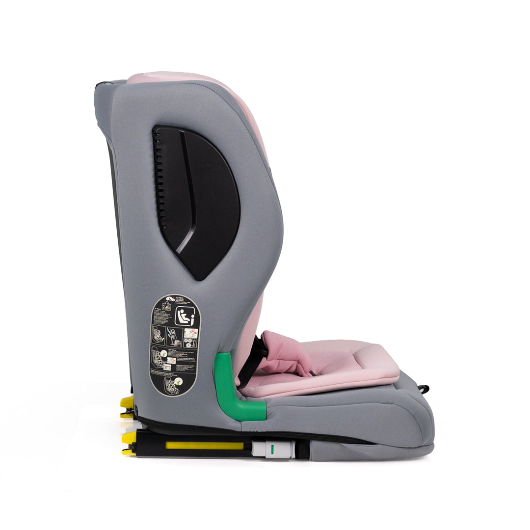 PREMIUM BABY SILLA DE CARRO PARA BEBE AURA ISOFIX GRIS/ROSADO