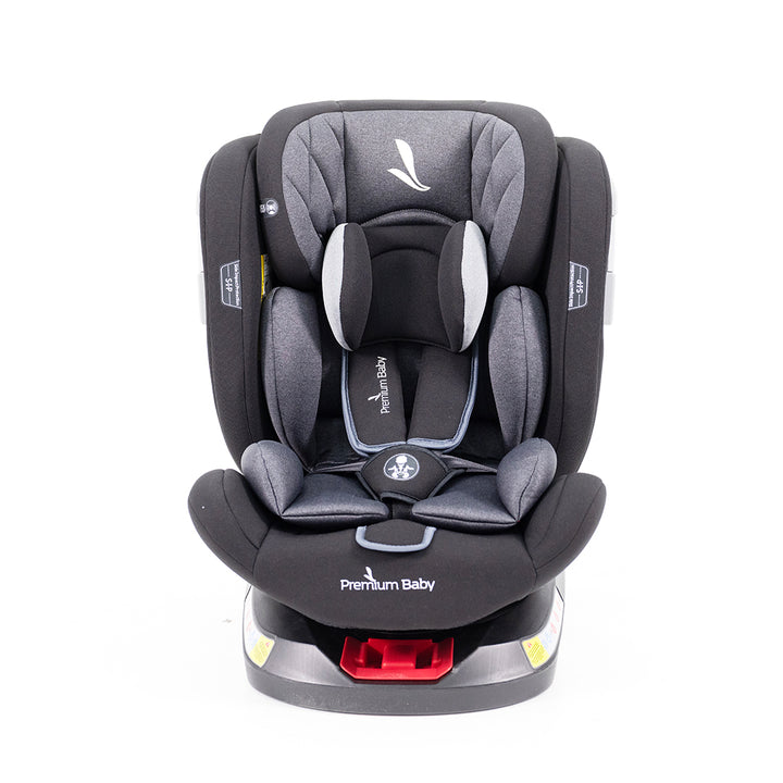 PREMIUM BABY SILLA DE CARRO GIRATORIA TWIST 2.0 NEGRO-GRIS ETAPA 0123