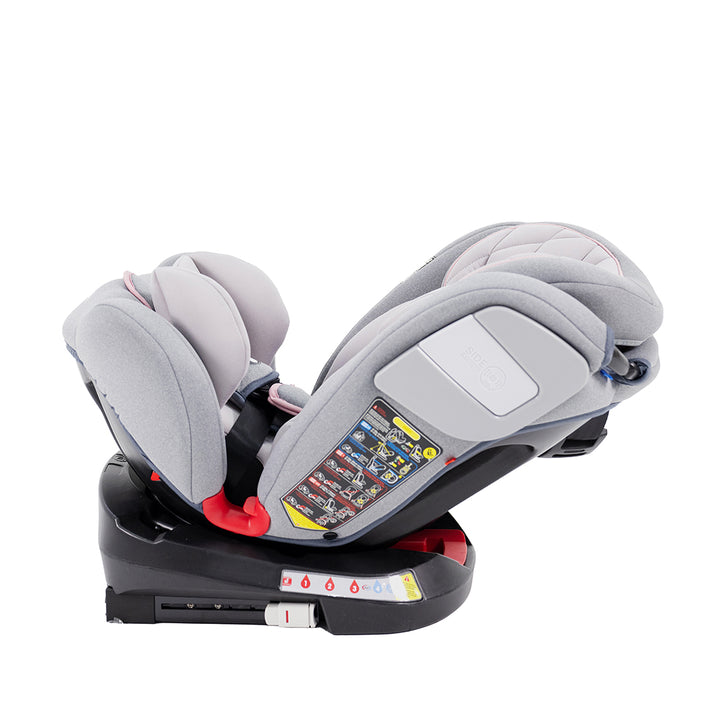 PREMIUM BABY SILLA DE CARRO GIRATORIA TWIST 2.0 ROSA ETAPA 0123