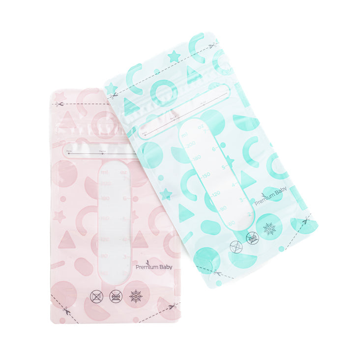 PREMIUM BABY BOLSA DE ALMACENAMIENTO DE LECHE MATERNA 30 PZA COLORES