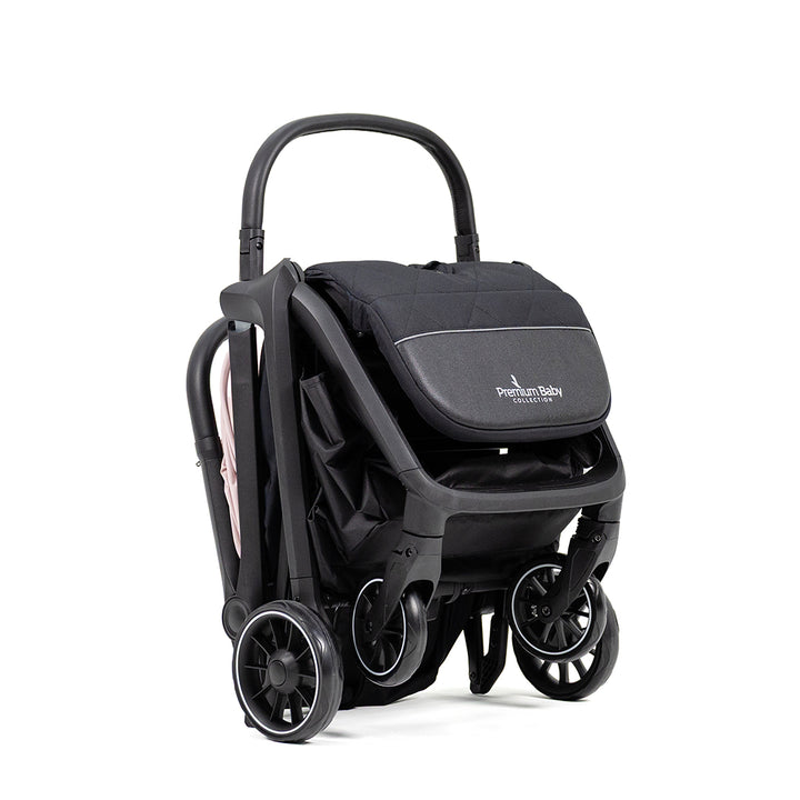 PREMIUM BABY COCHE PARA BEBE ROSADO/NEGROSIENNA