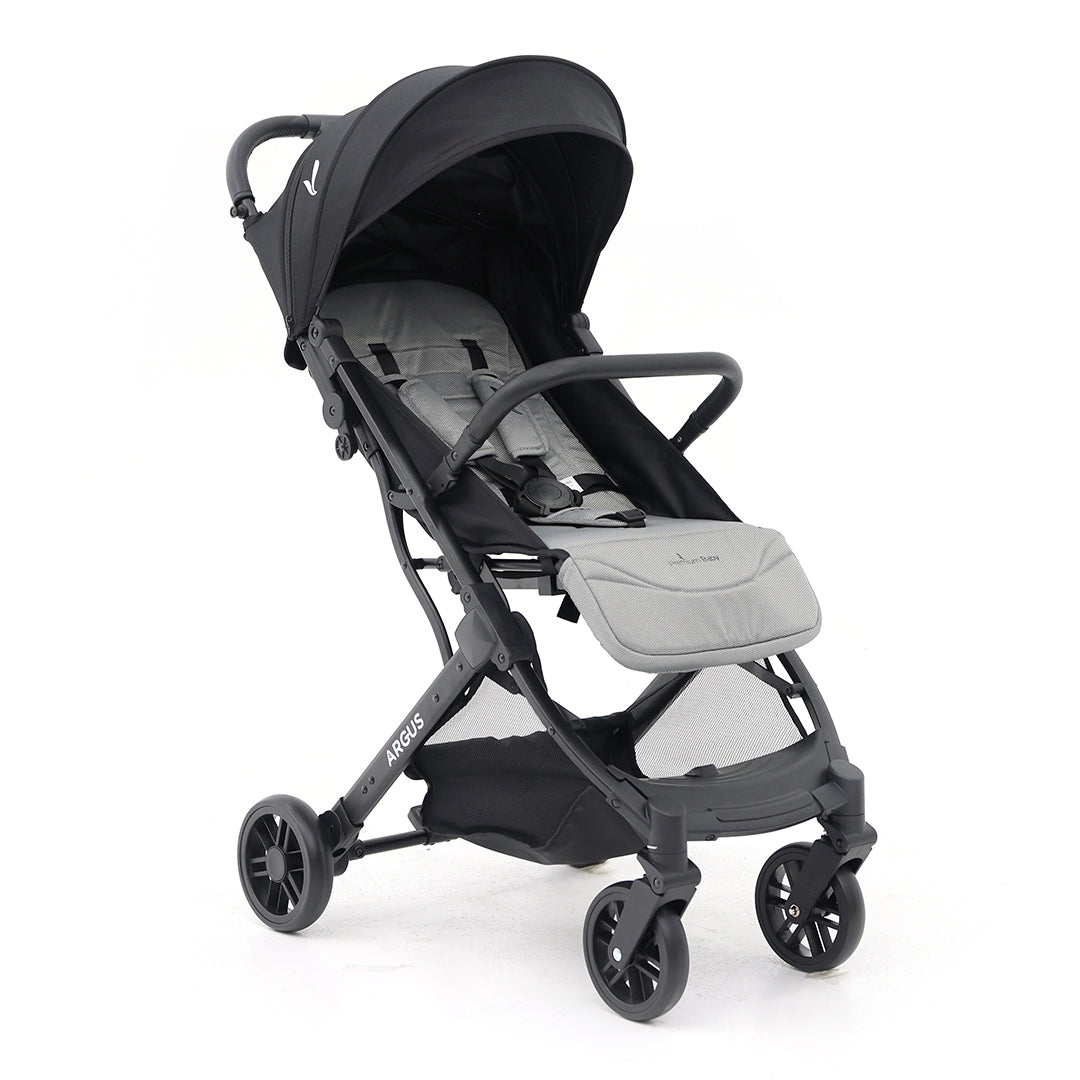 PREMIUM BABY COCHE TRAVEL SYSTEM COMPACTO PARA BEBE ARGUS GRIS