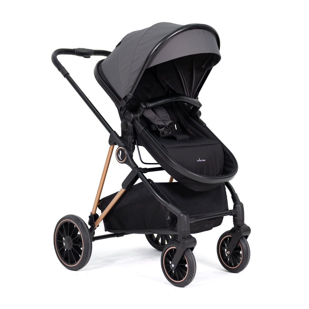 PREMIUM BABY COCHE TRAVEL SYSTEM ANA-TS GRIS & BLACK