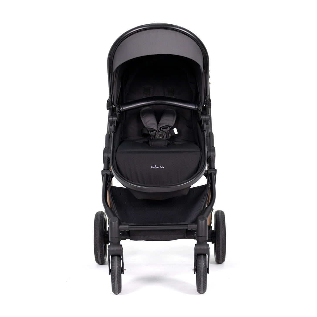 PREMIUM BABY COCHE TRAVEL SYSTEM ANA-TS GRIS & BLACK