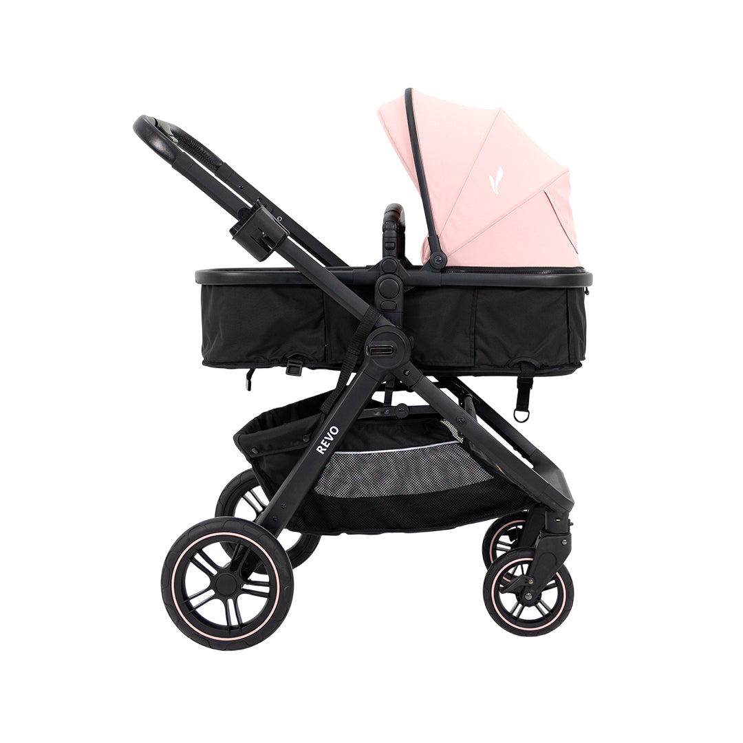 PREMIUM BABY COCHE TRAVEL SYSTEM REVO CON BASE ROSADO