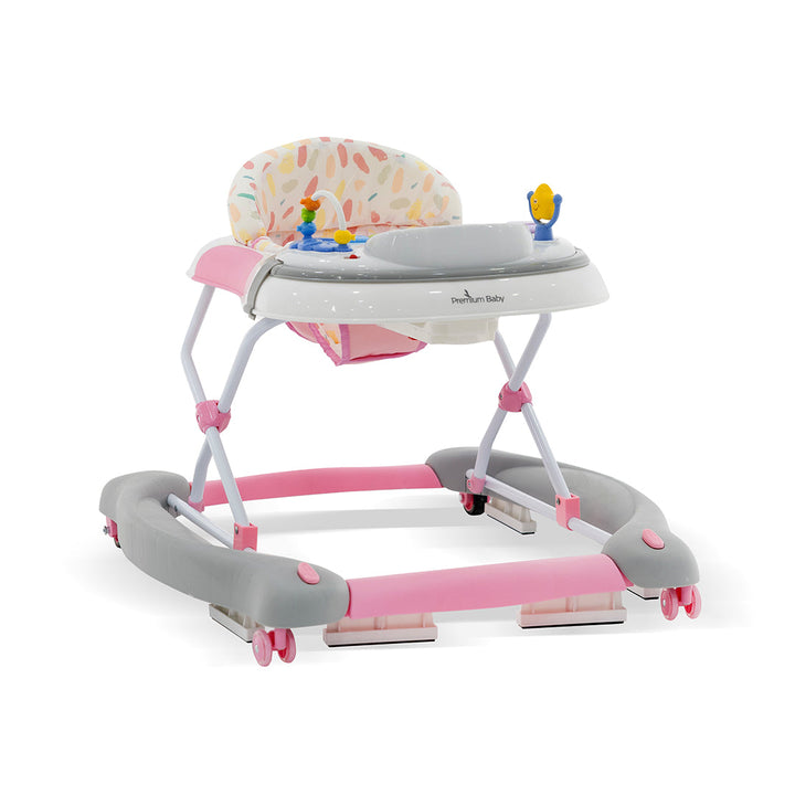 PREMIUM BABY ANDADERA PARA BEBE 4 EN 1 TOMMY ROSADO