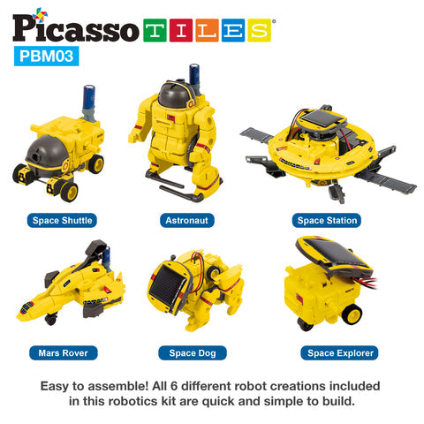 PICASSO TILES STEM - ROBOT SOLAR UFO 6 EN 1