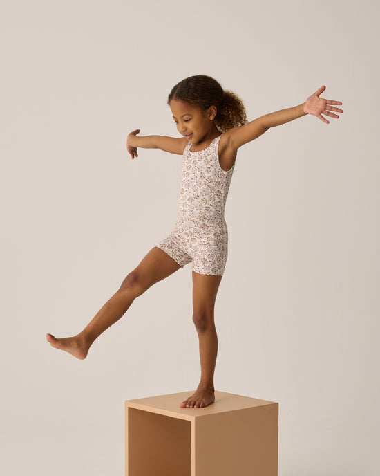 RYLEE & CRU NIÑA OVEROL MALIBU WILDFLOWER PINK