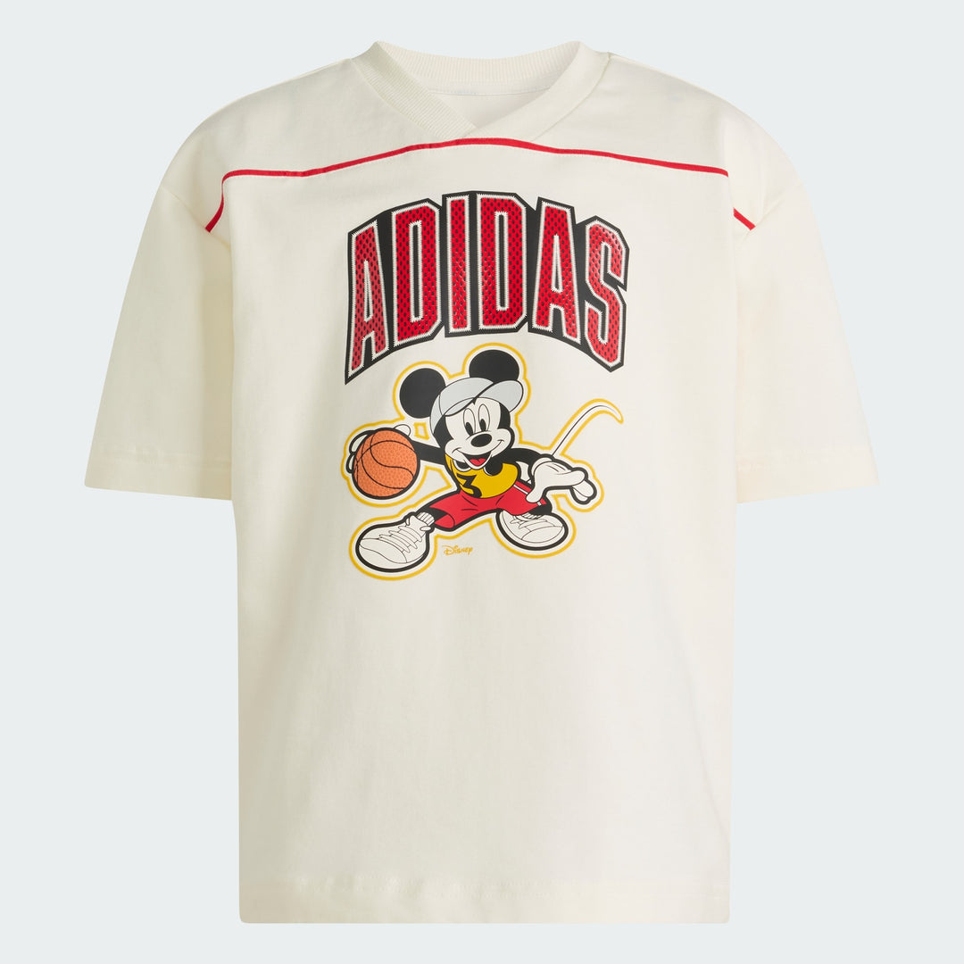 ADIDAS NIÑO TSHIRT LK DY MICKEY OWHITE/PURRUB/BLACK