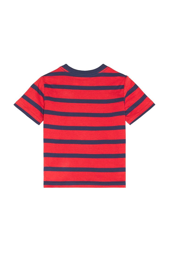 RALPH LAUREN NIÑO TSHIRT 26/1 JERSEY NANTUCKET RED/LIGHT NAVY