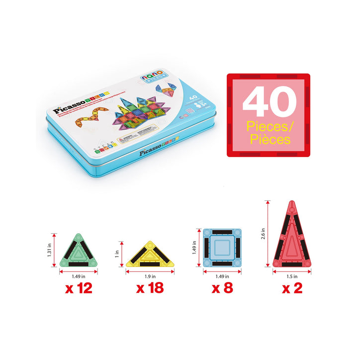PICASSO TILES SET DE BLOQUES NANO 40 PCS
