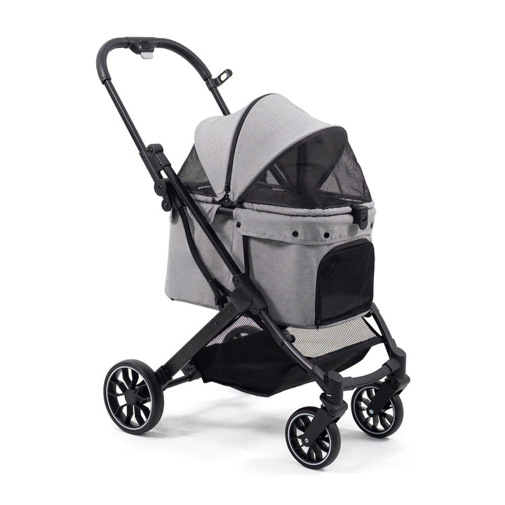 PREMIUM BABY COCHE PARA MASCOTAS MAX CON ASIENTO REMOVIBLE GREY